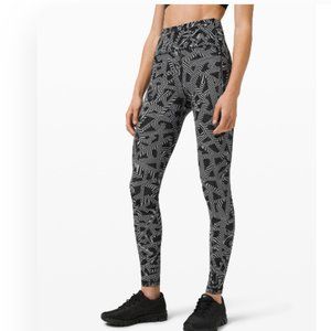 Lululemon Swift Speed High-Rise Tight - Textured Labyrinth Black  Size 12